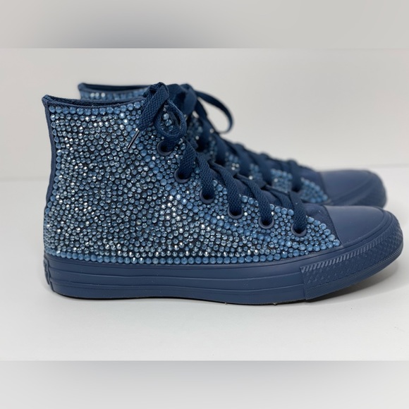 New custom Chuck Taylor high top converse size 7 - Picture 3 of 4